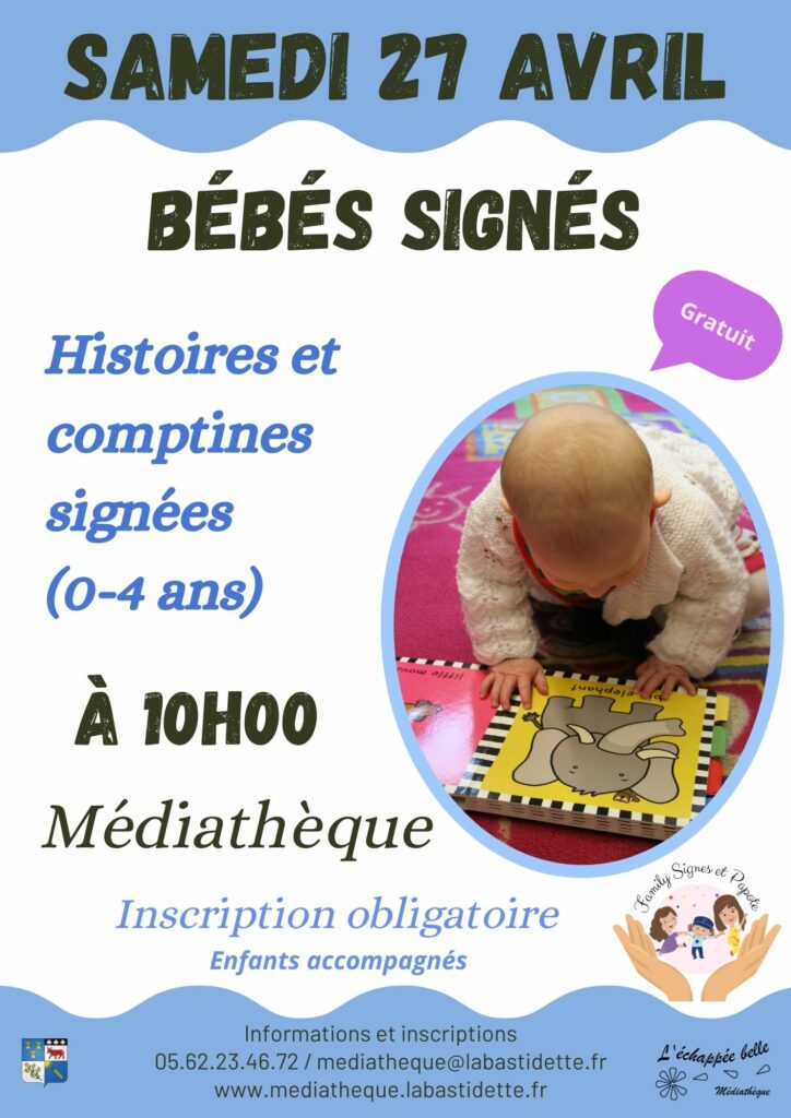 Bébés signés Médiathèque Labastidette