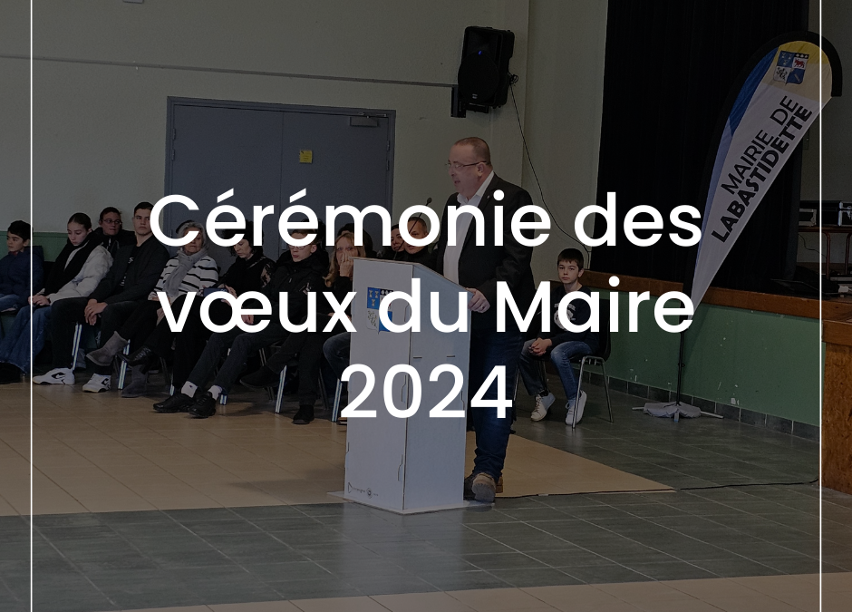Cérémonie des vœux du Maire 2024