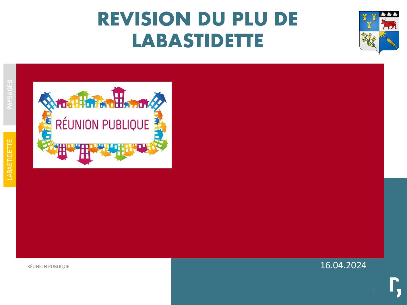 Réunion publique PLU Réunion publique PLU