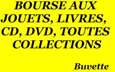 Bourse aux jouets, livres, CD, DVD, …
