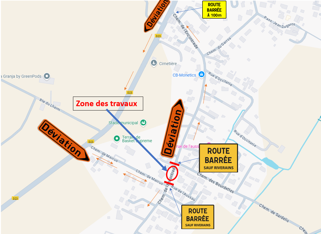 plan de déviation