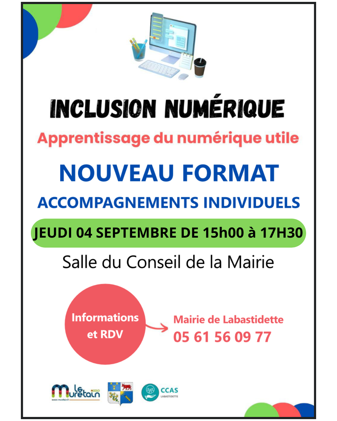 JEUDI 4 SEPTEMBRE DE 15h00 – 17H30