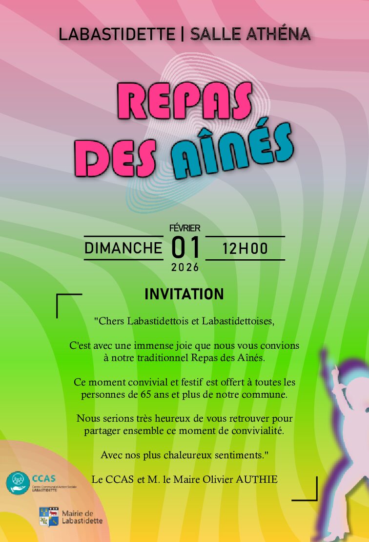 Repas des ainés_A5_2026_V4 Séance cinéma à la médiathèque de Labastidette – projection de films pour toute la famille dans une ambiance conviviale.