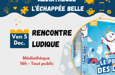 🌟 Rencontre Ludique à la Médiathèque !