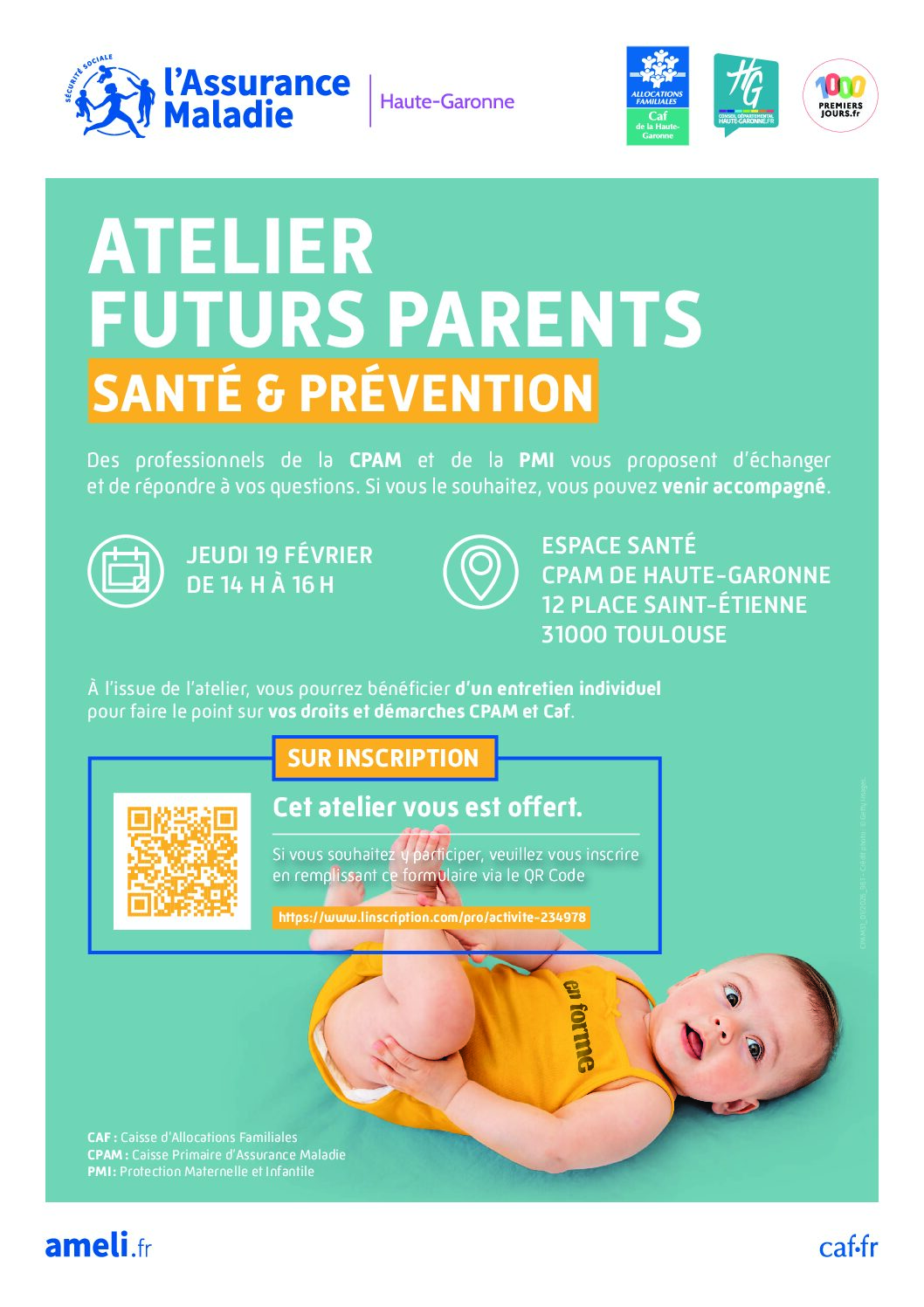 Atelier futurs parents santé et prévention 🍼