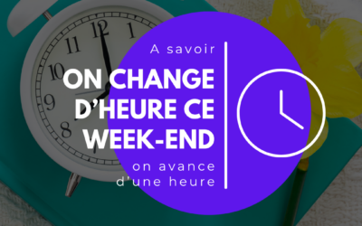 ⏰ On change d’heure ce week-end !