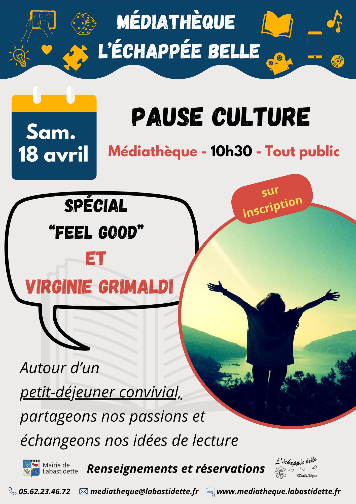 Séance cinéma à la médiathèque de Labastidette – projection de films pour toute la famille dans une ambiance conviviale.