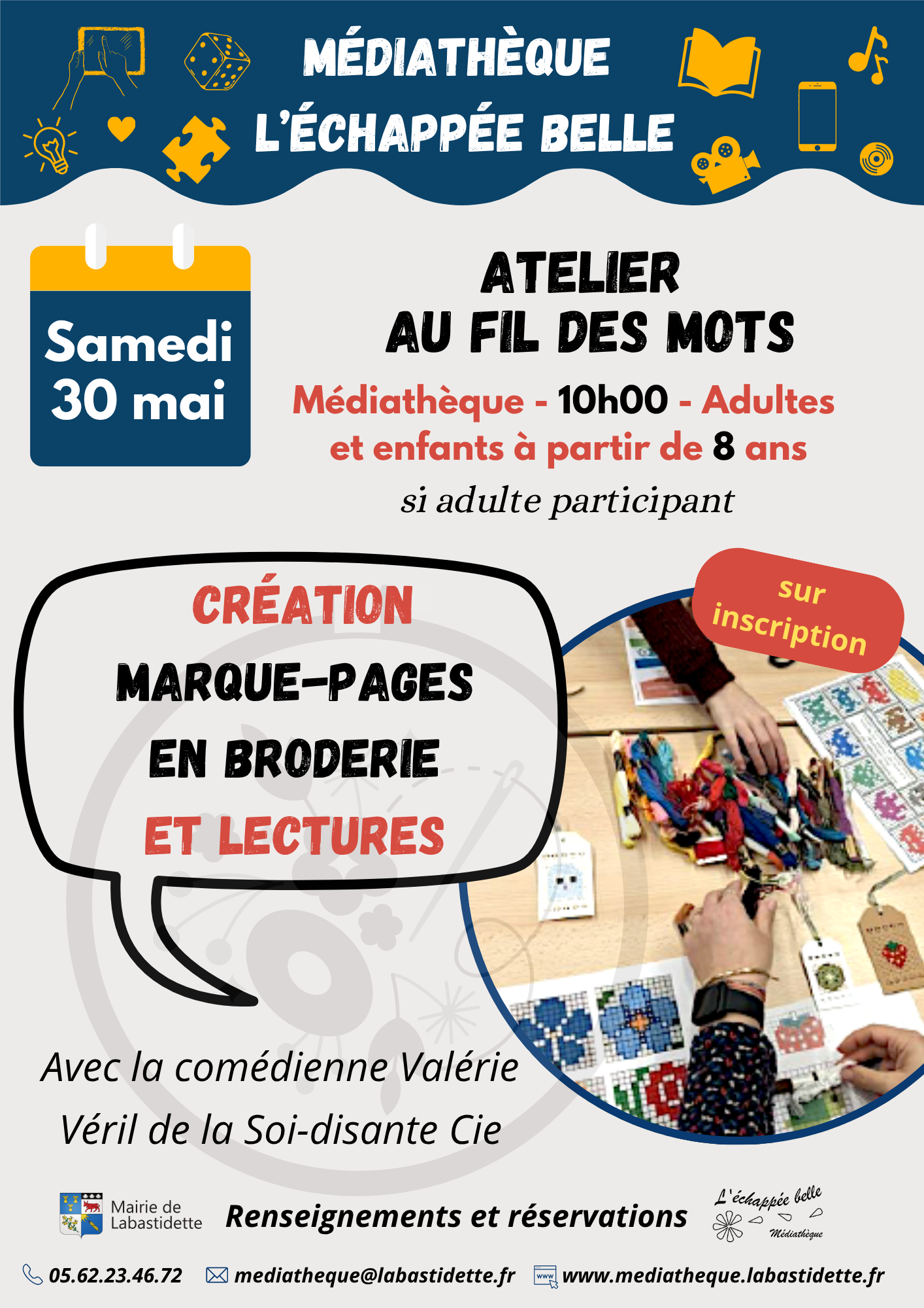 Séance cinéma à la médiathèque de Labastidette – projection de films pour toute la famille dans une ambiance conviviale.