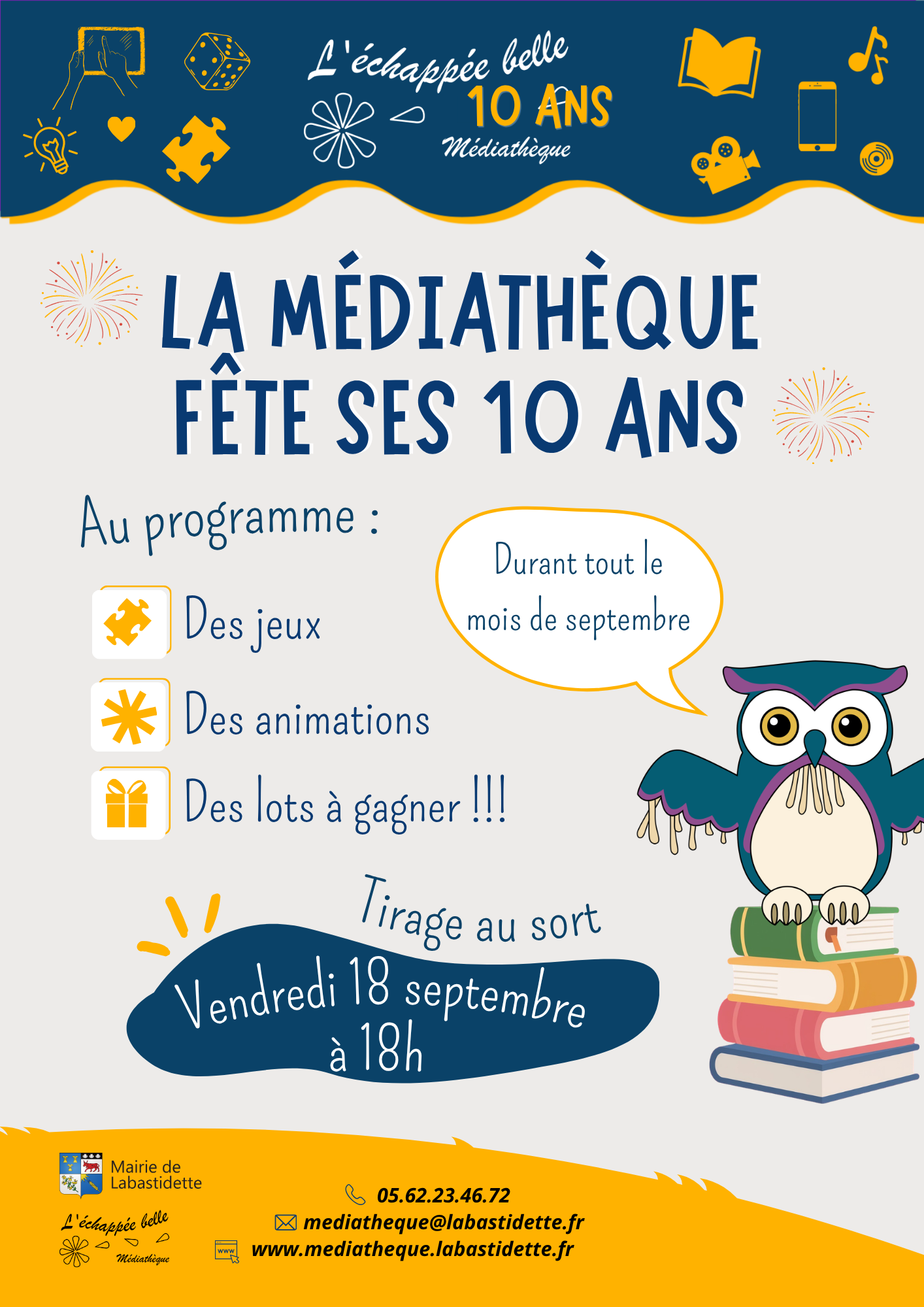 4 Séance cinéma à la médiathèque de Labastidette – projection de films pour toute la famille dans une ambiance conviviale.