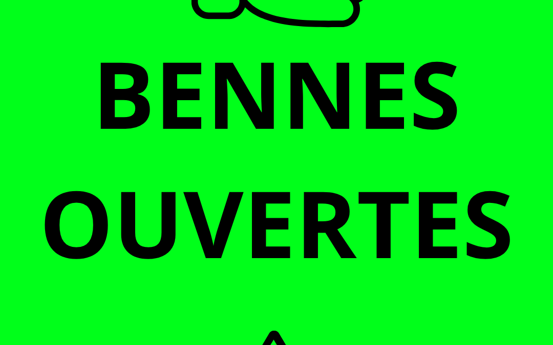 Ouverture des bennes de déchets verts