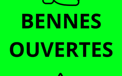 Ouverture des bennes de déchets verts